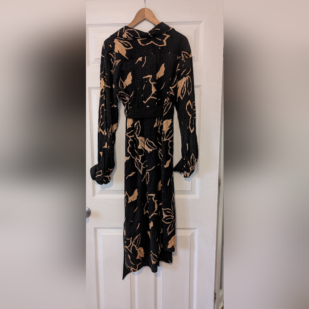 Ted Baker London Diaanna Integral Belted Floral Wrap Dress Women's Size 3 - Picture 4 of 7